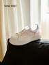 NINE WEST/玖熙厚底增高小白鞋女饼干底休闲鞋 NR510804CK白色39 实拍图