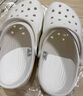 CROCS卡骆驰檀健次同款经典洞洞鞋男沙滩鞋户外沙滩包头拖鞋女鞋|10001 白色-100 39 (240mm) 实拍图