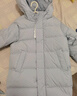 优衣库童装男童女童羽绒大衣/外套夹克保暖厚衣服473308 01 乳白色 110 实拍图