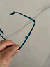 帕斯贝奇儿童硅胶眼镜框男女小学生超轻近视眼镜架有度数配远视散光防蓝光 大码16875黑蓝（适合10-13岁） 单镜架 实拍图