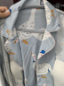 嫚熙（EMXEE）孕妇睡衣产后哺乳春秋季款月子服棉质家居服套装 嫚熙大鹅（胸垫款-带哺乳口） M【适合90-115斤】 实拍图