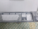 联想生态品牌异能者无线键盘鼠标套装即插即用全尺寸设计防泼溅商务办公台式机/小新拯救者适用 灰白色 实拍图