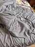 京东京造悦柔四件套 120g加厚耐用磨毛A类床单被套床上四件套 1.8米科技灰 实拍图
