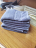 京东京造138g加厚阿瓦提长绒棉毛巾 7A加大抗菌不掉毛洗脸擦手 蓝色 实拍图