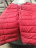 轻薄棉服女保暖内胆短款大码显瘦外套秋冬圆领外套女装 酒红色 5XL 建议140-165斤 实拍图