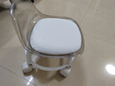 【热销爆款】儿童凳子亚克力万向轮滑轮矮凳儿童带娃小椅子小凳子 透明灰-儿童靠背小椅子 晒单实拍图