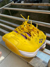 YONEX尤尼克斯羽毛球鞋yy男女同款训练透气缓震SHB101CR 黄紫 37 实拍图