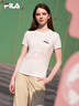 FILA斐乐官方女子针织短袖衫2025夏简约休闲刺绣LOGOT恤 实拍图