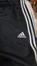 阿迪达斯（adidas）运动裤男秋季防风休闲卫裤健身跑步运动裤 黑白收腿裤 XL 实拍图