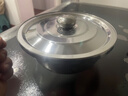 【带盖】特厚不锈钢盆套装家用打蛋和面烘焙盆加厚汤盆洗菜盆油盆 特厚猪油盆【20cm】带防尘盖 实拍图