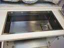 卡琥U8pro集渣304不锈钢水槽大单槽厨房家用左侧排水洗碗槽洗菜盆9050 88×48枪灰【左右下水可选】 实拍图