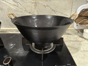 王源吉铁锅炒锅铸铁锅双耳苏锅王老式家用圆底无涂层龟纹大肚炒锅36cm 实拍图