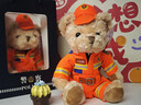 伊美娃娃警察小熊公仔交警小熊玩偶消防泰迪熊特警送女圣诞节生日礼物儿童 消防小熊+送礼袋 实拍图
