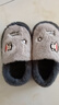 大嘴猴大嘴猴包跟棉拖鞋男款加厚底踩屎感冬天防滑保暖室内居家防滑女士 深灰【抗寒保暖】 44-45 标准码 实拍图