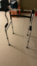 可孚老人残疾人助行器康复拐杖辅助行走器四角拐棍铝合金+脚轮+便盆 实拍图