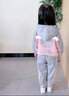 布潮星女童春装套装儿童套装洋气女宝宝卫衣小孩衣服2025新款外套裤子潮 灰色（春秋款 外套+裤子） 140码 身高130-140 实拍图