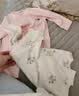 2件婴儿连体衣纯棉新生儿宝宝哈衣外出爬服春秋无骨打底内衣睡衣 两件装-(绿甜梨+紫葡萄) 52cm 实拍图