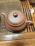 京东京造 宜兴紫砂壶手工【原矿紫泥】煮茶泡茶壶茶具 明炉壶 170ml礼盒装 实拍图
