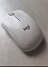 罗技（Logitech）M221 轻音鼠标 无线鼠标 办公鼠标 对称鼠标 带无线微型接收器 米白色 实拍图