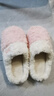 朴西PUXI棉拖鞋女士秋冬季时尚厚底羊羔绒拖鞋高级感男士棉拖品质 樱花粉 39-40 卡码拍大一码 实拍图