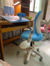 读书郎儿童学习椅中小学生写作业写字椅子家用可升降椅调节背座椅 真追背8cm+一键启动+升降脚踏蓝 实拍图
