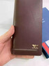 七匹狼（SEPTWOLVES）男士钱包长款拉链皮夹手包真皮手拿包牛皮钱夹大容量多卡位手机包 尊贵啡色【A款】(修面牛皮 ) 实拍图