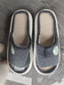 洁丽雅亚麻拖鞋女夏季室内家居家用防滑透气四季情侣日式棉麻布拖鞋男夏 藏青 40-41 (适合39-40码) 实拍图