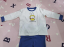 优衣库婴幼儿宝宝绘本合作系列睡衣长袖起居服套装478466 64 湖蓝色 120 实拍图