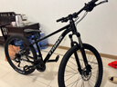 千里达（TRINX）M985山地自行车禧玛诺21速油压碟刹男女学生成人通勤上学上班单车 玄武黑- 21速 27.5*15寸 推荐:150-170cm左右 实拍图