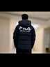 斐乐（FILA） 羽绒服男装冬季保暖连帽运动休闲长袖加厚外套开衫男装上衣 正黑色-BK XL 180/100A 实拍图