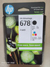 惠普（HP）678原装黑彩套装墨盒 适用hp 1018/2515/1518/4648/3515/2548/2648/3548/4518打印机 实拍图