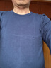 浪莎男士秋衣上衣单件内衣高端纯棉毛衫中老年人薄款保暖全棉线衣打底 【深灰+藏青】·2件上衣 L /170 实拍图
