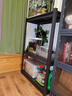 楚丰加厚货架置物架家用仓储仓库储物架地下室多层落地展示架收纳架子 三层80cm高【默认发黑色】 长50宽30cm 实拍图