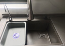 九牧王水槽大单槽304不锈钢水槽厨房洗菜盆一体盆大单槽洗碗池 80X45枪灰色(抽拉龙头套餐) 实拍图