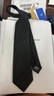 海澜之家（HLA）领带男士黑色生日礼物商务结婚配饰送男友 黑色【手打款】 均码 实拍图
