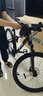 喜德盛山地自行车黑客500 X6铝合金车架27.5大轮径 油压碟刹24速变速 26款深灰/白15.5(适合身高155-170cm） 实拍图