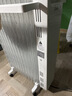 美的（Midea）【白玉】取暖器/电暖器/电暖气家用/烤火炉/13片节能速热/电热油汀/油酊/加热器/烘衣加湿HYX22N 实拍图