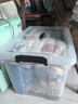 禧天龙塑料透明整理箱衣物收纳箱书本玩具车载储物箱巨大号 单只 带提手 实拍图