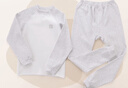 拉比婴儿秋衣套装秋冬男女童分体打底内衣宝宝秋衣秋裤套装 乖乖小熊圆领服套装 100 实拍图