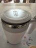 米小舒自动搅拌杯充电咖啡杯电动搅拌杯子懒人磁力旋转杯豆奶粉生日礼物 白色400ML【316不锈钢】 实拍图