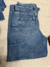 优衣库女装男装宽松廓形牛仔裤/弯刀镰刀裤子25秋冬新款479000 67 海蓝色 28 /160/70A 实拍图