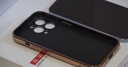 简美 适用苹果13手机壳真皮iphone13pro max手机套镜头精孔苹果13mini保护套防摔超薄男女新款皮套外壳 苹果13promax 魔方真皮后壳 静夜黑 实拍图