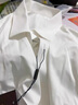 帝宾泽大码白衬衫男长袖商务休闲胖子加肥加大宽松棉质通勤西装衬衣男 实拍图