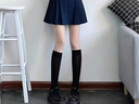 猫人黑色袜子女士袜子女中筒袜秋冬jk小腿袜大腿袜中筒袜子女组合装 实拍图