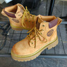 H8马丁靴男中帮英伦风真皮工装鞋高帮厚底户外登山鞋男士大黄靴子 黄棕色（猪皮）旗舰版 42 男码 实拍图