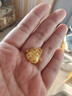 菜百首饰 黄金吊坠 足金铃铛福袋黄金吊坠不含链 计价 约3.25克 实拍图