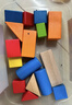 Hape(德国)婴幼儿童拼搭木质积木玩具40粒彩虹积木宝宝生日礼物E8321 实拍图