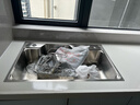 浪鲸（SSWW）洗菜盆大单槽水槽洗菜池一体盆304不锈钢厨房多功能日式大单槽 拉丝75*48水槽【不含龙头】 实拍图