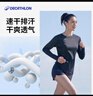 迪卡侬训练防晒打底衣长袖健身跑步运动服T恤上衣RUNW2176329经典黑XS 实拍图