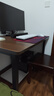 超·奈（CHAONAI）【顺丰到家】电脑桌家用台式简约办公卧室小户型学习桌简易书桌子 【单桌25MM厚桌面】黑架+古橡木 长100CM宽70CM高75CM 实拍图